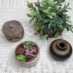 Trader Joe's Coconut Body Butter 8 oz Tub of Cream New Unopened Original Package